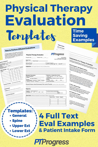 Physical Therapy Evaluation Templates Cover
