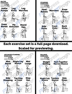 Therapy Stick Figure Exercises – PTProgress